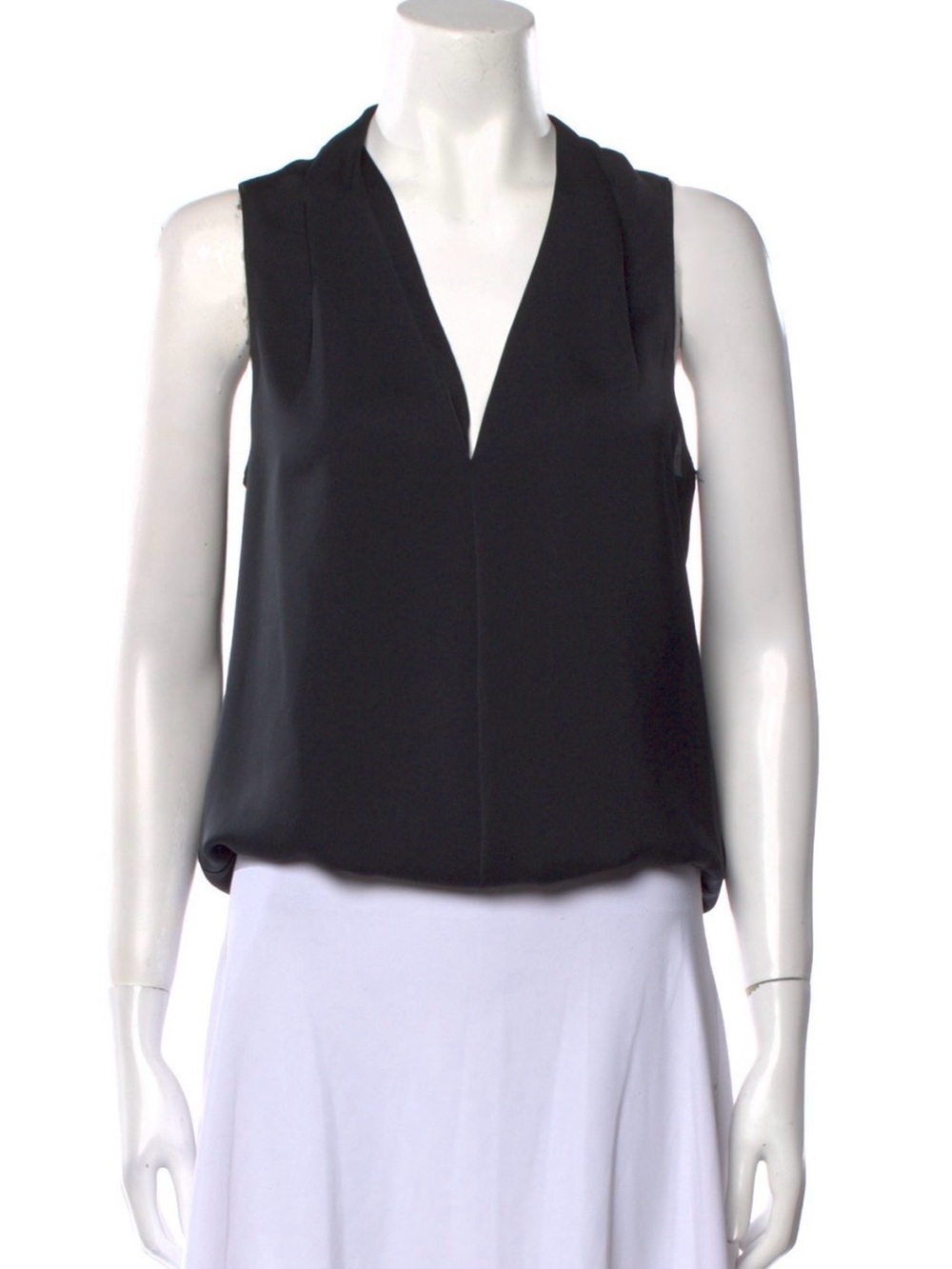 Ramy Brook Black Sleeveless V-Neck Women’s Top
